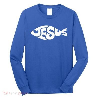 Jesus Fish Long Sleeve Shirt