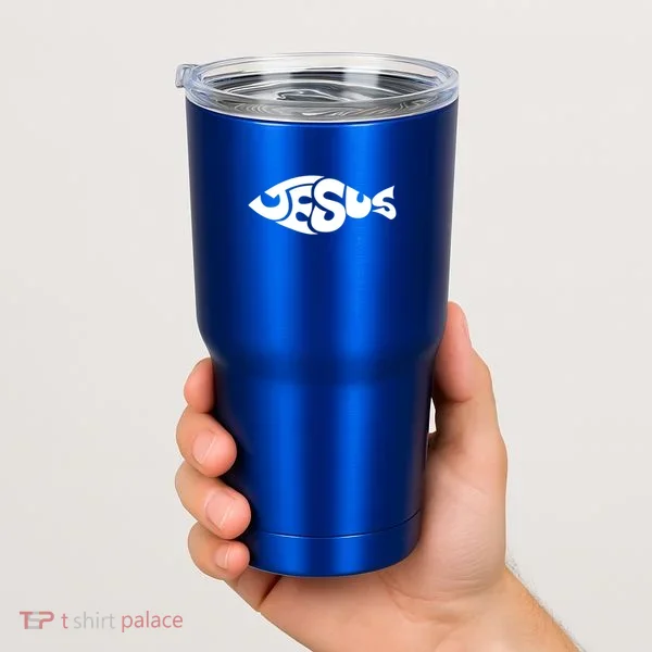 Jesus Fish Tumbler