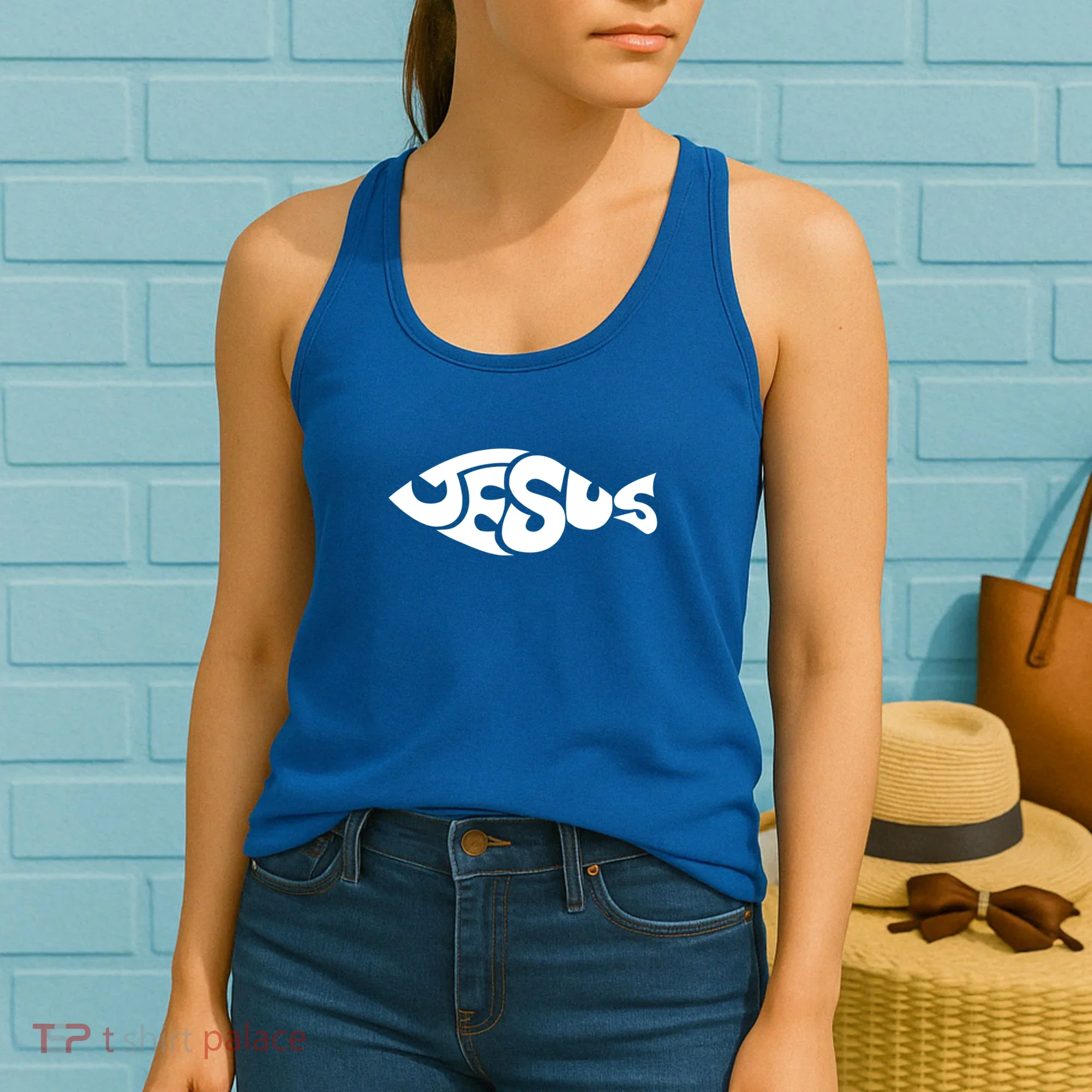 Jesus Fish Women's Tank Top