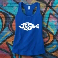 Jesus Fish Women's Tank Top thumb 3