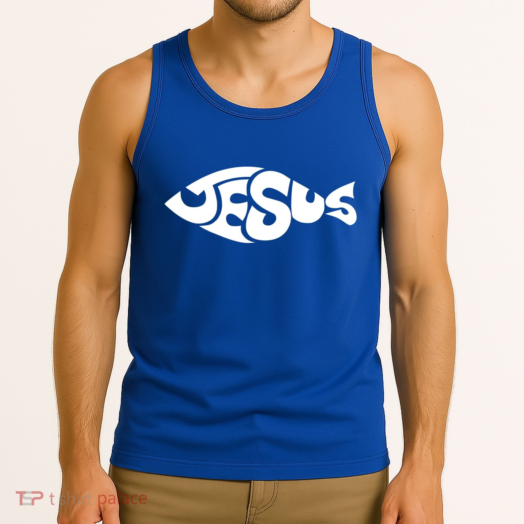 Jesus Fish Tank Top
