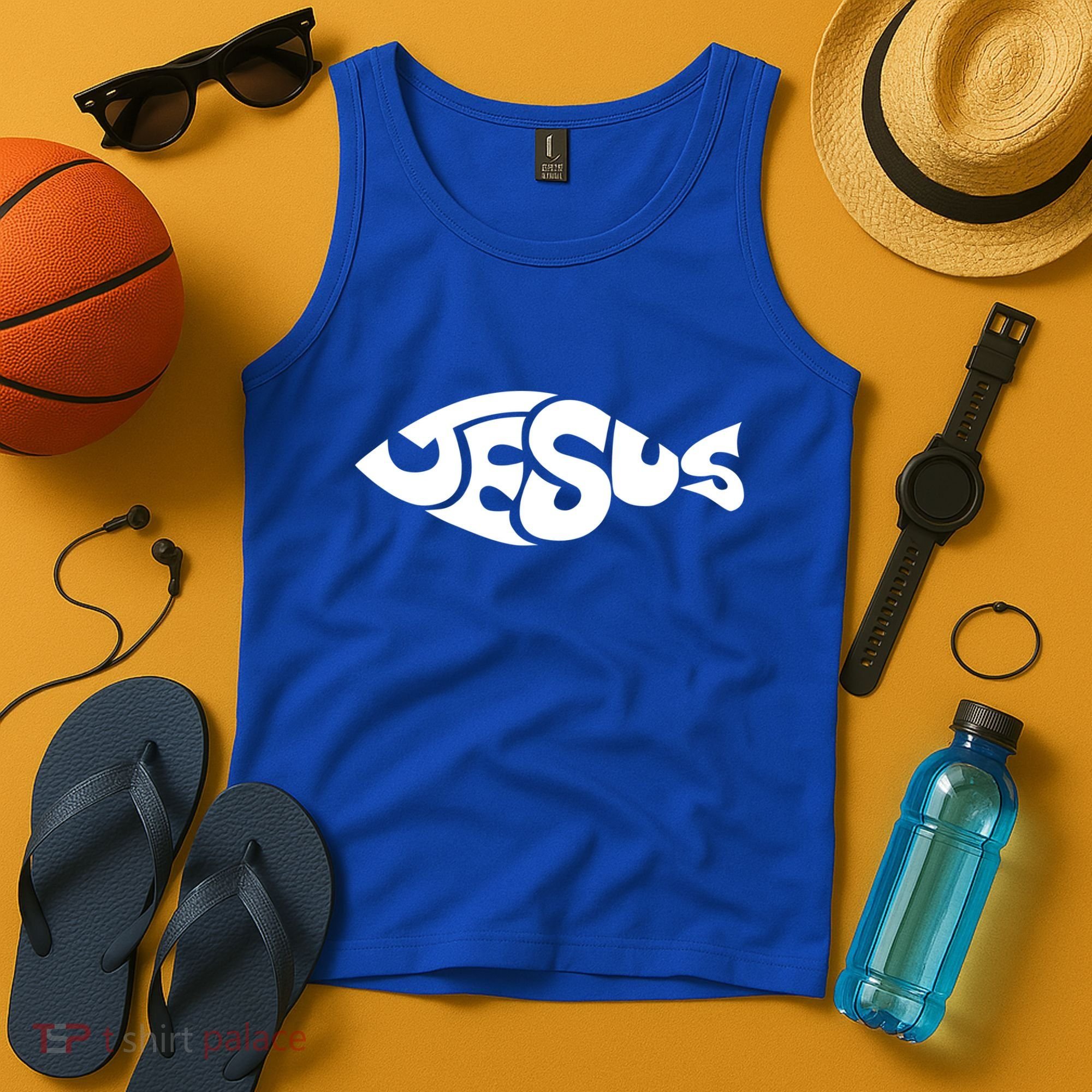 Jesus Fish Tank Top