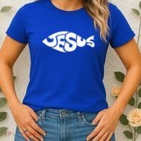Jesus Fish Women's T-Shirt thumb 2
