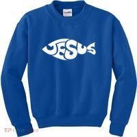 Jesus Fish Kids Sweatshirt thumb 0