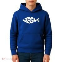 Jesus Fish Kids Hoodie thumb 4