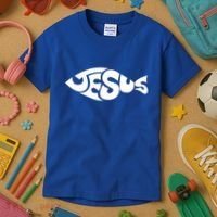 Jesus Fish Kids T-Shirt thumb 3