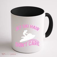 Jetski Funny Jet Skiing Jet Ski Hair DonT Care Cool Gift Coffee Mug thumb 1