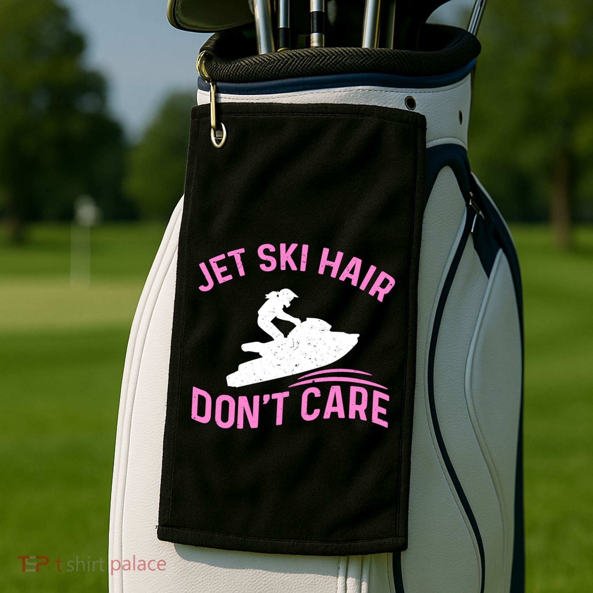 Jetski Funny Jet Skiing Jet Ski Hair DonT Care Cool Gift Golf Towel