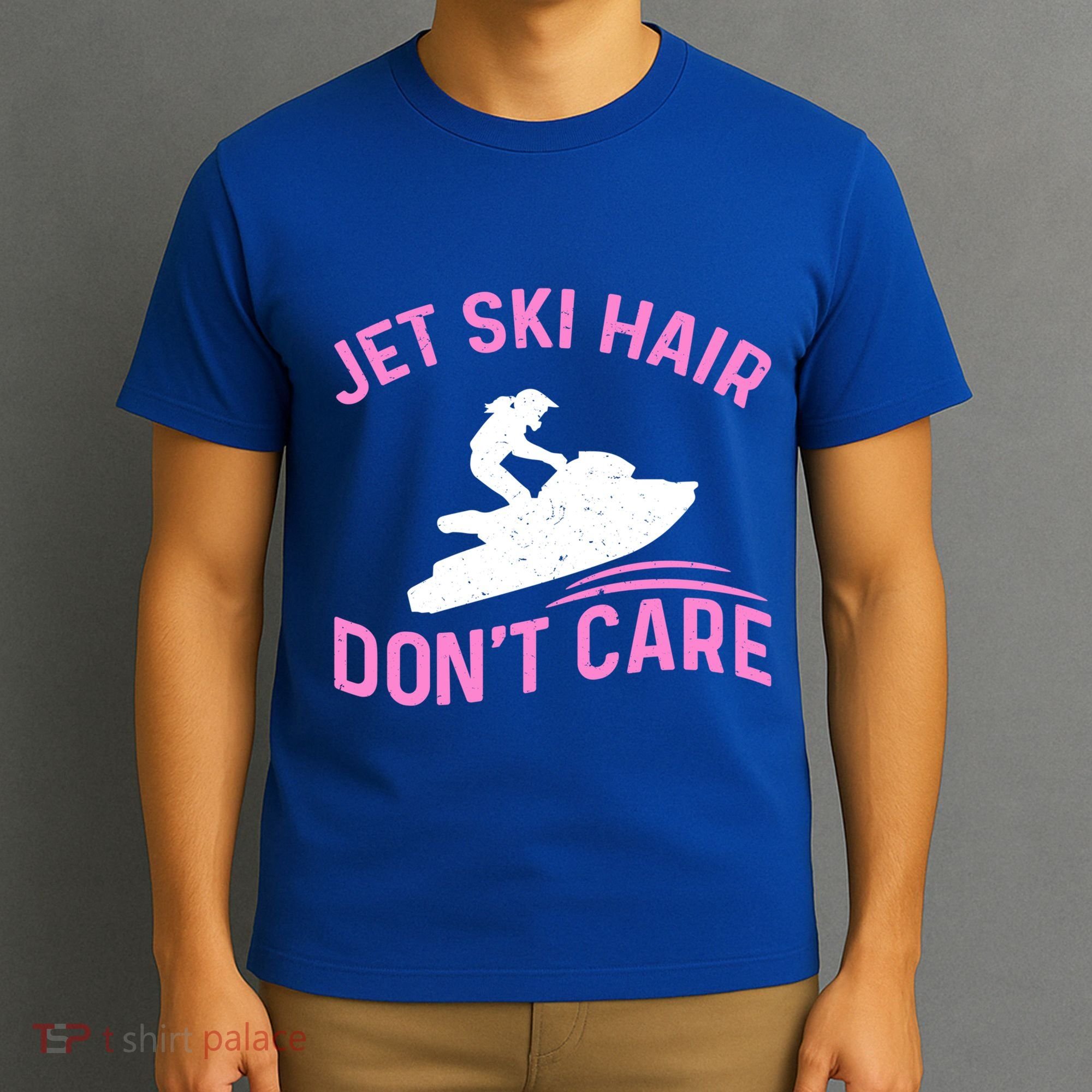 Jetski Funny Jet Skiing Jet Ski Hair DonT Care Cool Gift T-Shirt