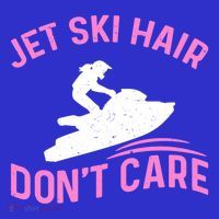 Jetski Funny Jet Skiing Jet Ski Hair DonT Care Cool Gift Polo thumb 2