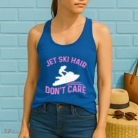 Jetski Funny Jet Skiing Jet Ski Hair DonT Care Cool Gift Women's Tank Top thumb 2