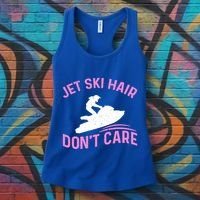 Jetski Funny Jet Skiing Jet Ski Hair DonT Care Cool Gift Women's Tank Top thumb 3