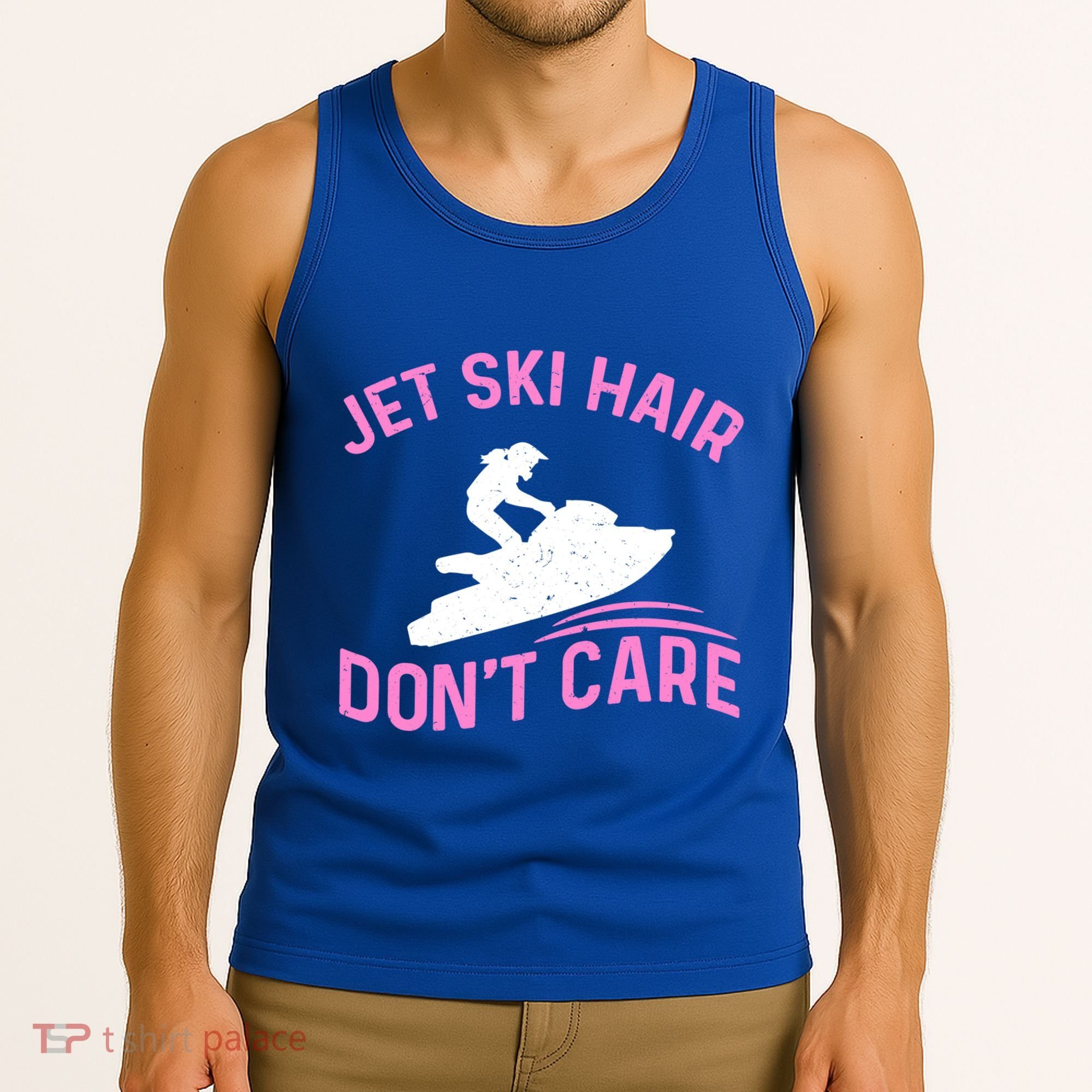 Jetski Funny Jet Skiing Jet Ski Hair DonT Care Cool Gift Tank Top