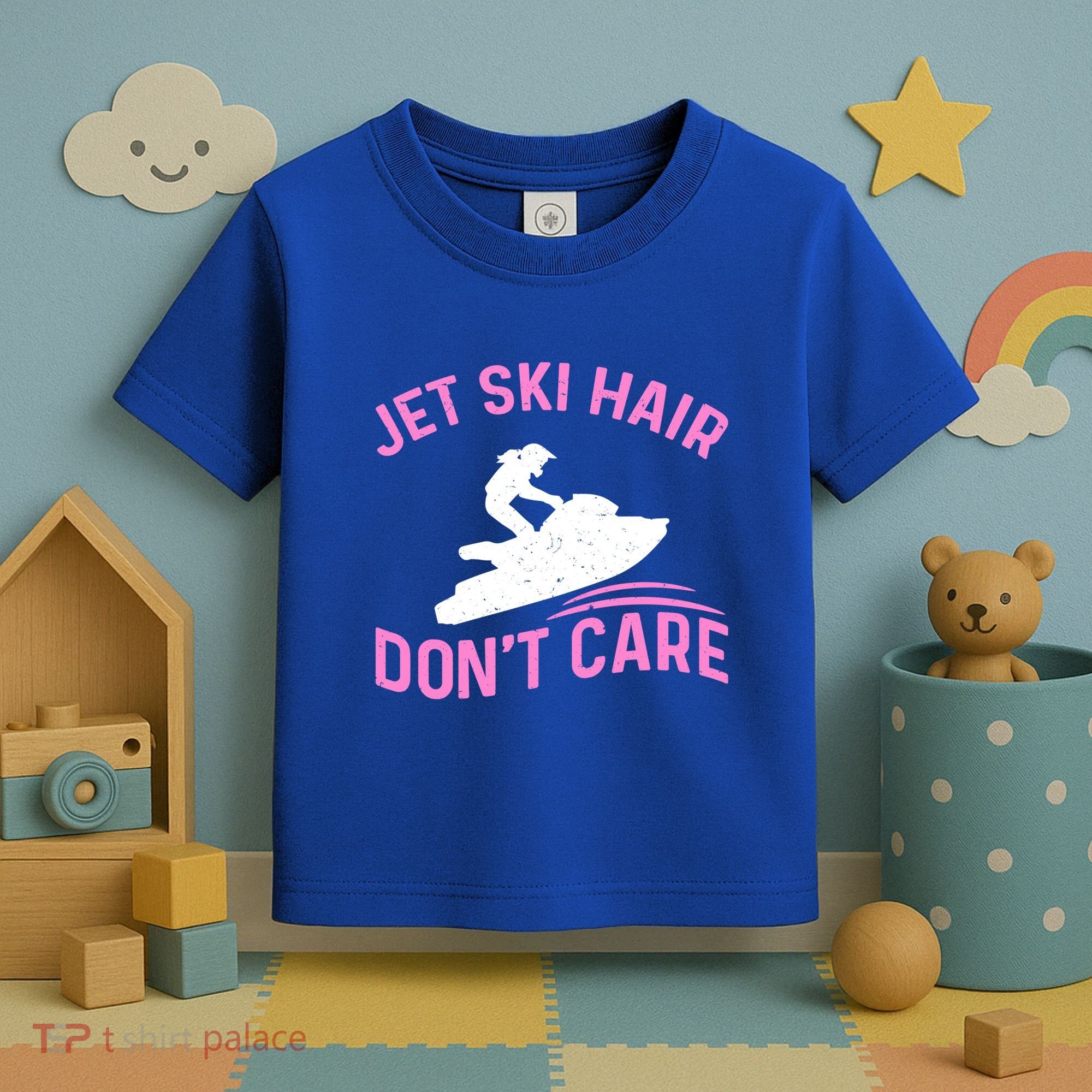 Jetski Funny Jet Skiing Jet Ski Hair DonT Care Cool Gift Toddler T-Shirt