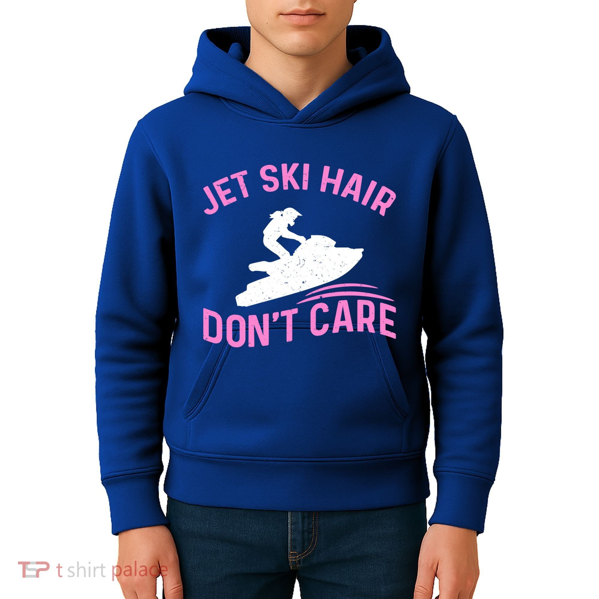 Jetski Funny Jet Skiing Jet Ski Hair DonT Care Cool Gift Kids Hoodie