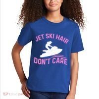 Jetski Funny Jet Skiing Jet Ski Hair DonT Care Cool Gift Kids T-Shirt thumb 2