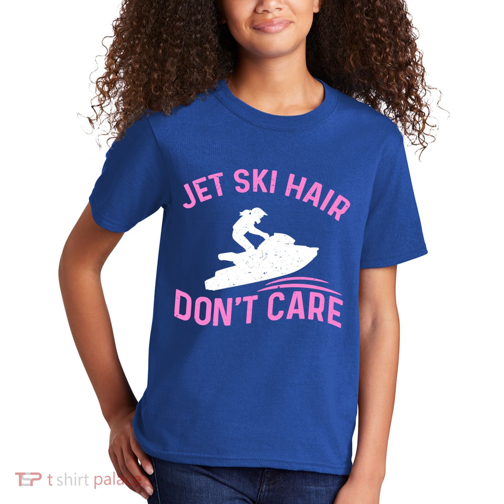 Jetski Funny Jet Skiing Jet Ski Hair DonT Care Cool Gift Kids T-Shirt