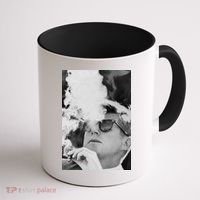 JFK Smoking with Shades John F. Kennedy President Coffee Mug thumb 1