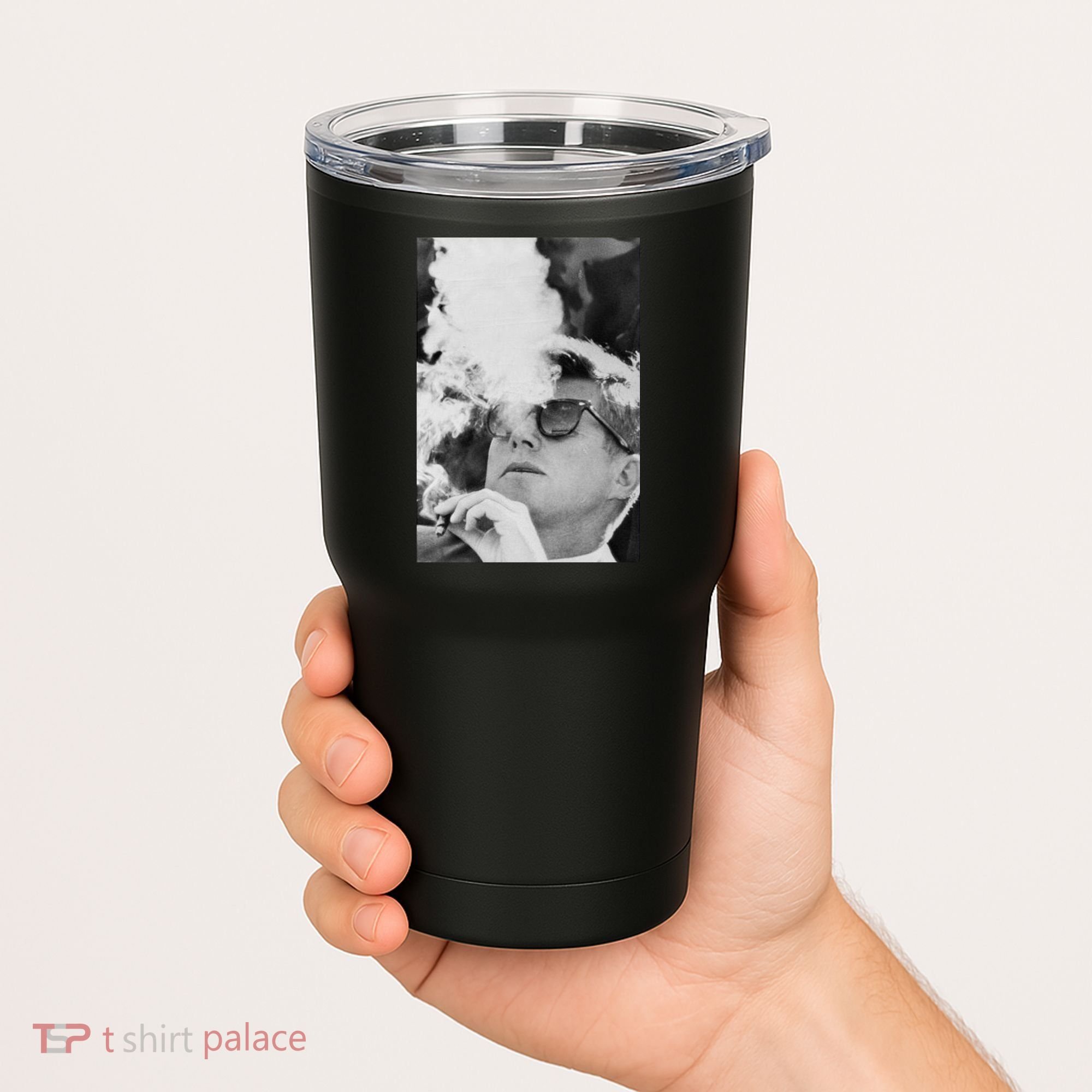 JFK Smoking with Shades John F. Kennedy President Tumbler