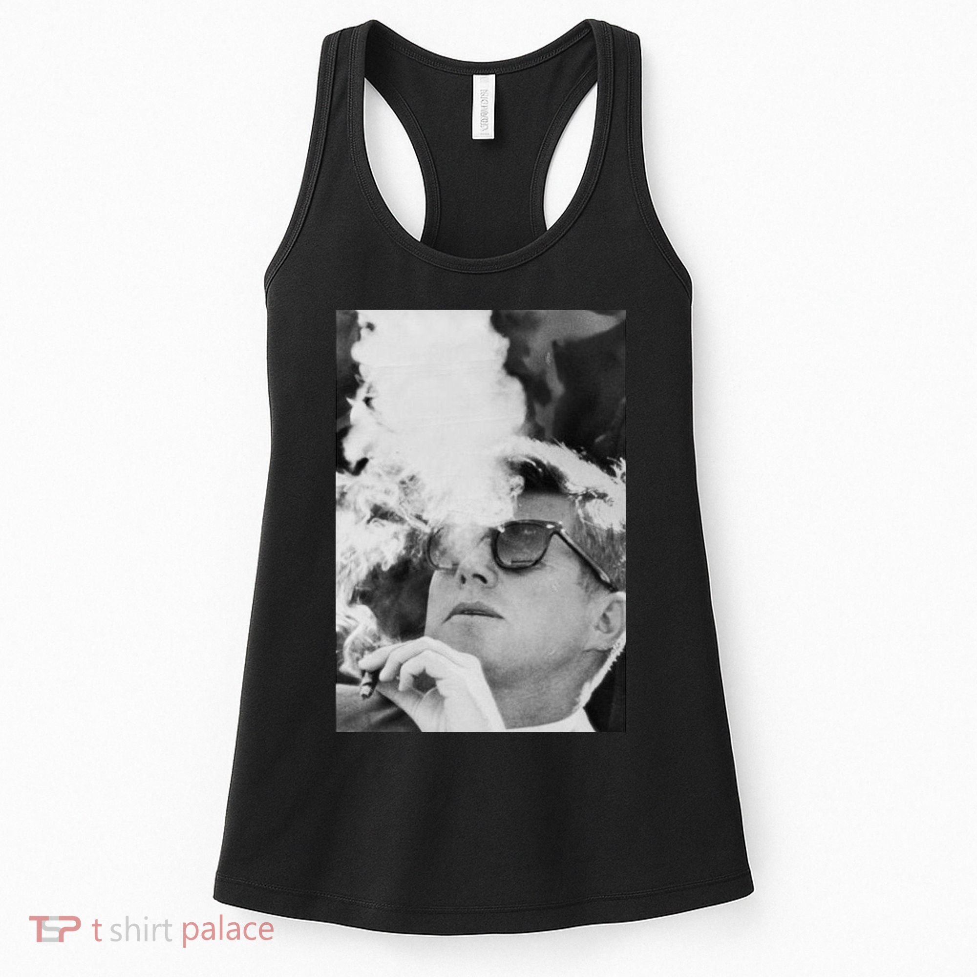 JFK Smoking with Shades John F. Kennedy President Women's Tank Top
