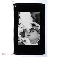 JFK Smoking with Shades John F. Kennedy President Golf Towel thumb 0