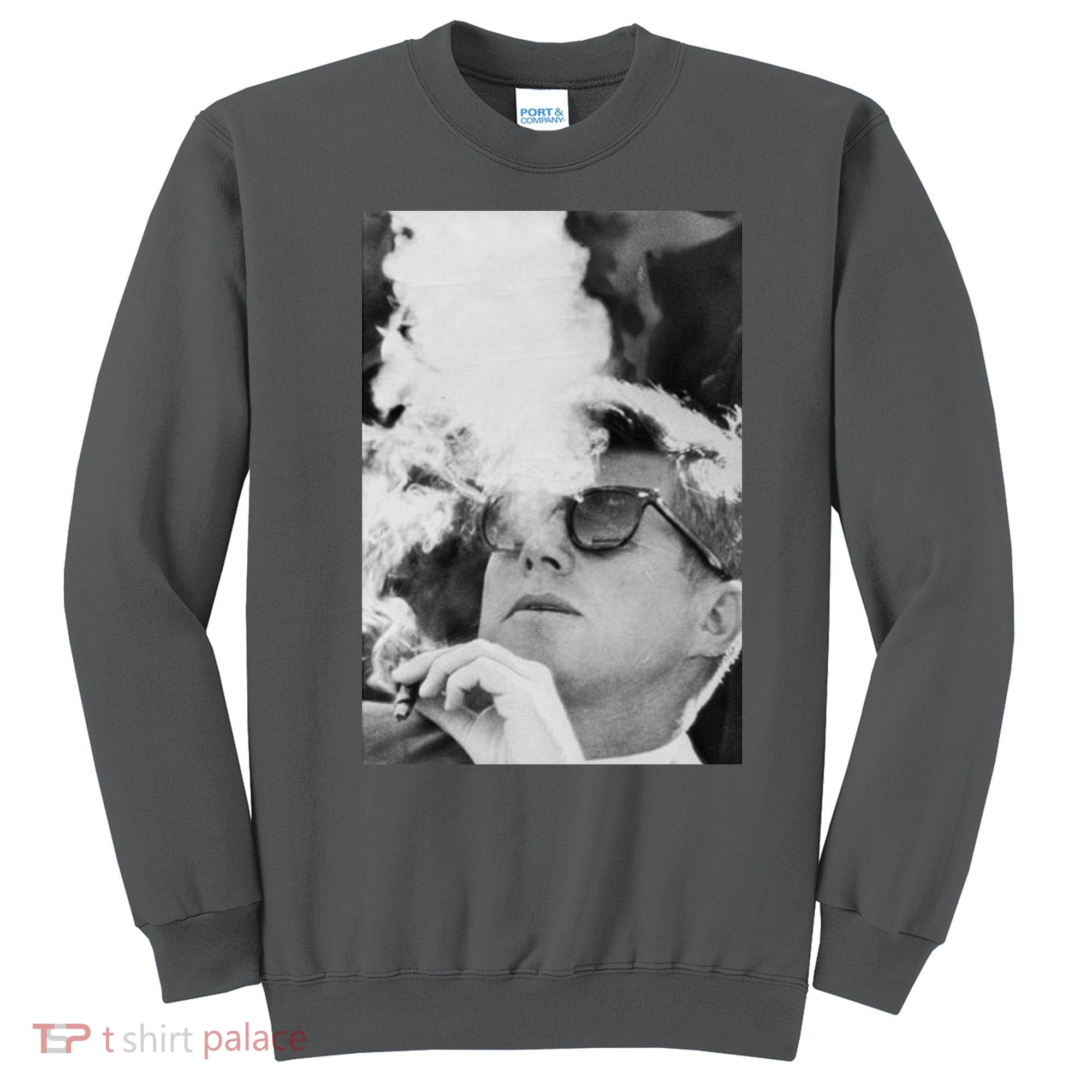 JFK Smoking with Shades John F. Kennedy President Sweatshirt