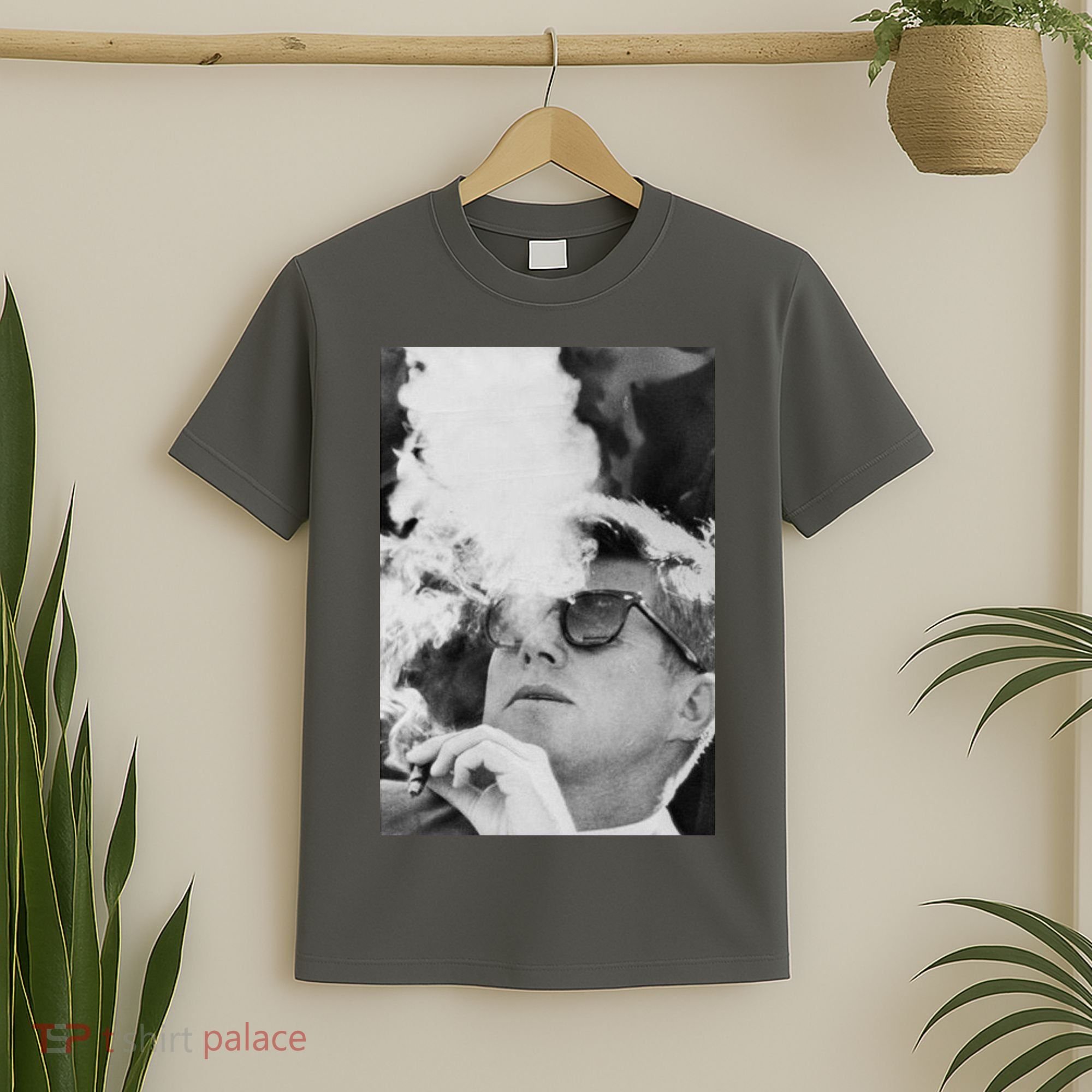 JFK Smoking with Shades John F. Kennedy President T-Shirt