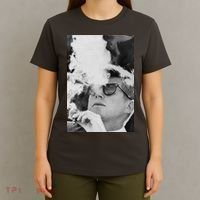 JFK Smoking with Shades John F. Kennedy President T-Shirt thumb 4