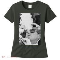 JFK Smoking with Shades John F. Kennedy President Women's T-Shirt thumb 0