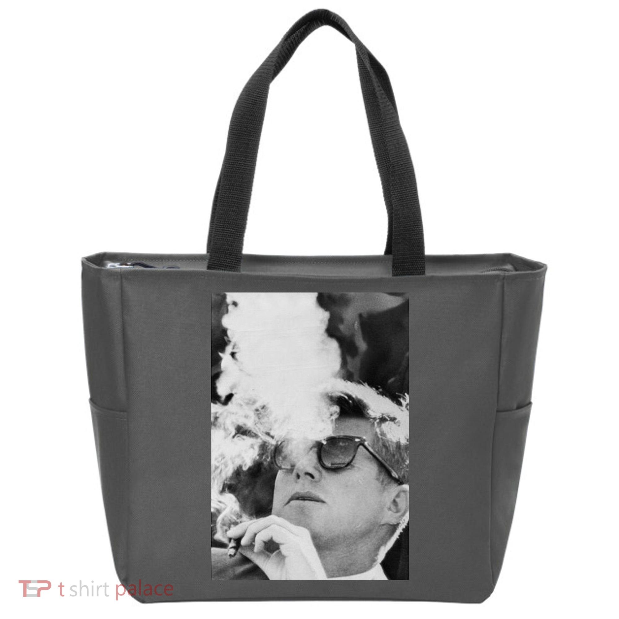 JFK Smoking with Shades John F. Kennedy President Tote Bag