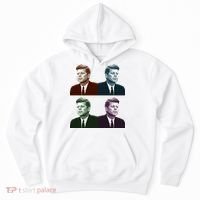 John Fitzgerald Kennedy 35th President Retro Block Portraits Hoodie thumb 0