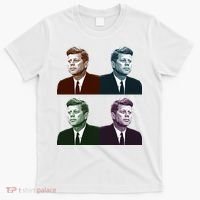 John Fitzgerald Kennedy 35th President Retro Block Portraits T-Shirt thumb 0