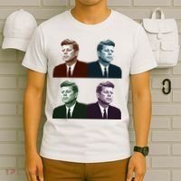 John Fitzgerald Kennedy 35th President Retro Block Portraits T-Shirt thumb 6