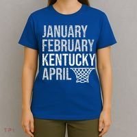 January February Kentucky April March Basketball T-Shirt thumb 4