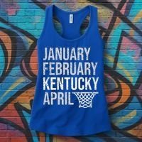 January February Kentucky April March Basketball Women's Tank Top thumb 3