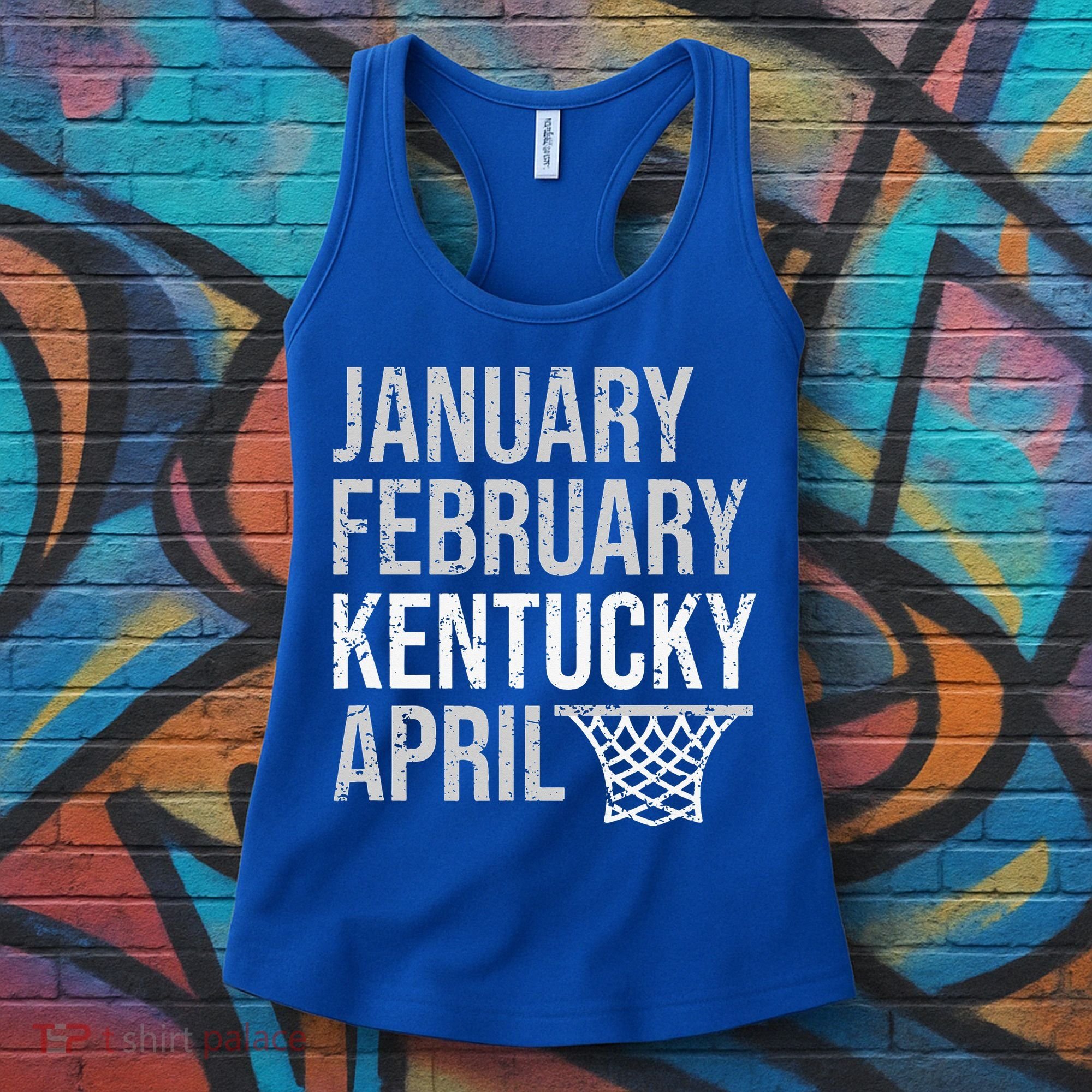 January February Kentucky April March Basketball Women's Tank Top