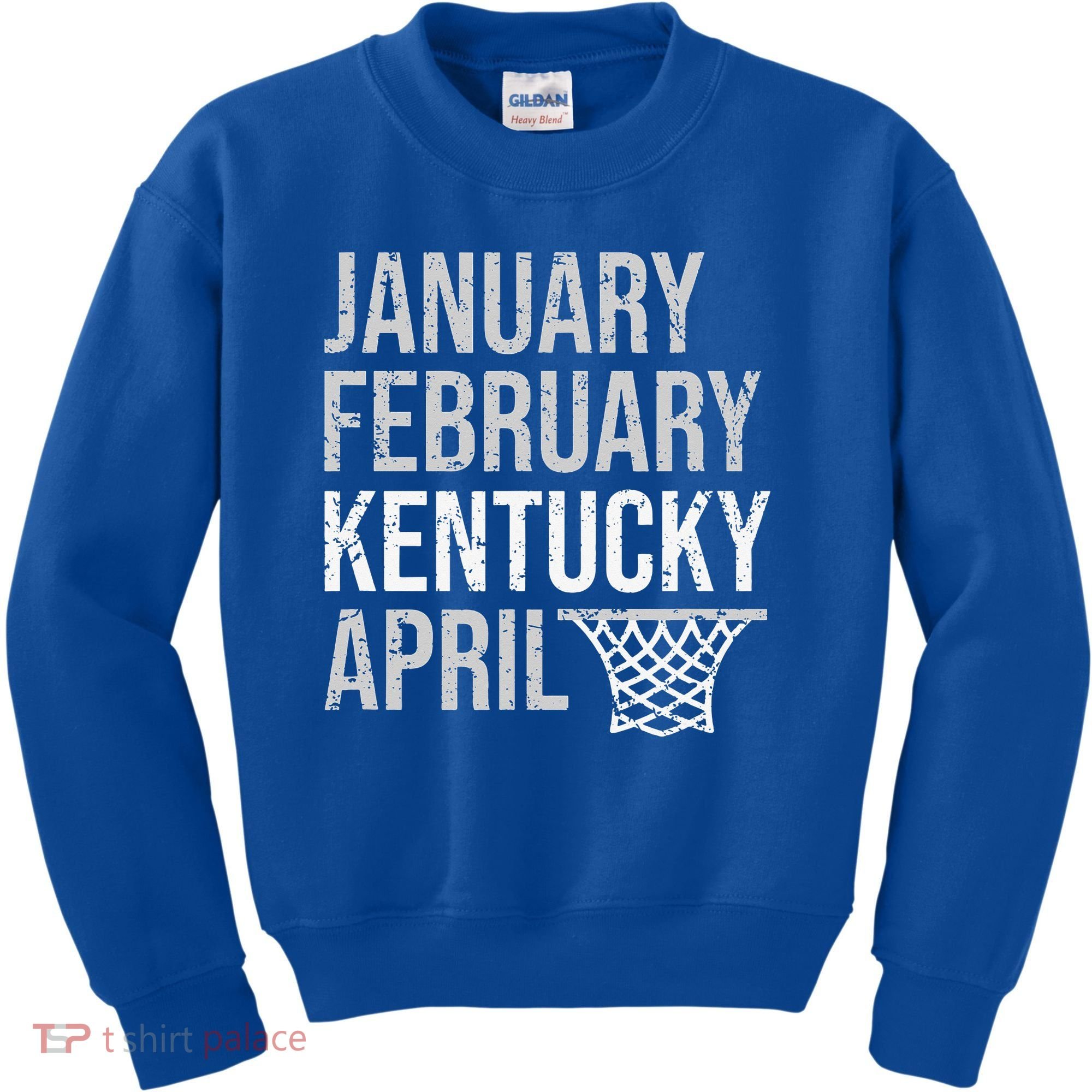 January February Kentucky April March Basketball Kids Sweatshirt