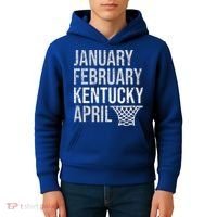 January February Kentucky April March Basketball Kids Hoodie thumb 4