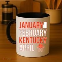 January February Kentucky April Basketball Coffee Mug thumb 4