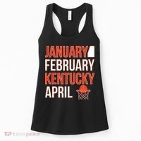 January February Kentucky April Basketball Women's Tank Top thumb 0