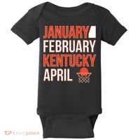 January February Kentucky April Basketball Baby Bodysuit thumb 0