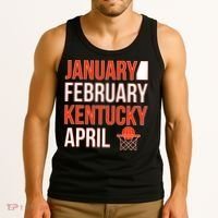 January February Kentucky April Basketball Tank Top thumb 3