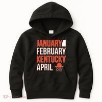January February Kentucky April Basketball Kids Hoodie thumb 0