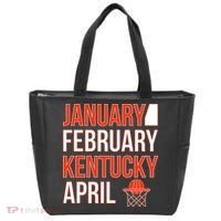 January February Kentucky April Basketball Tote Bag thumb 0