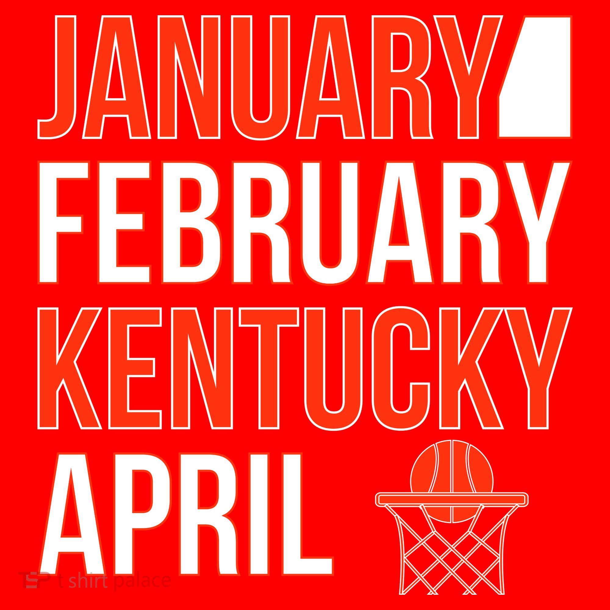 January February Kentucky April Basketball Santa Hat