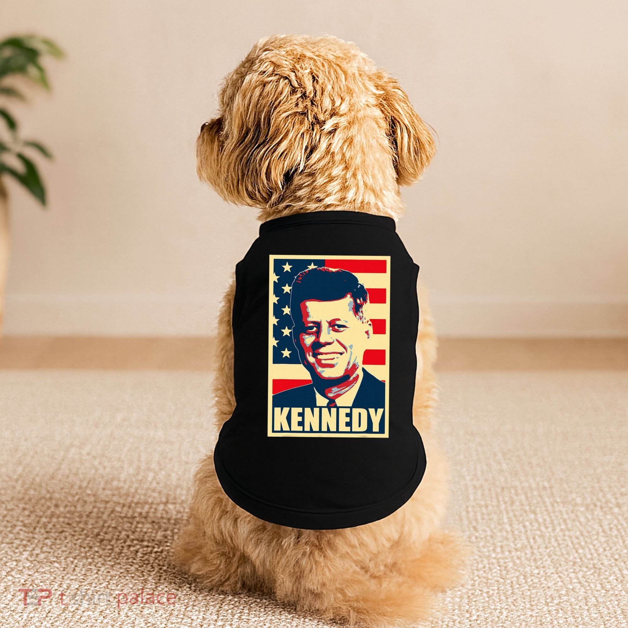 John F Kennedy American Propaganda Poster Doggie Tank