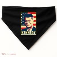 John F Kennedy American Propaganda Poster USA-Made Doggie Bandana thumb 0