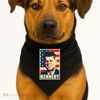 John F Kennedy American Propaganda Poster USA-Made Doggie Bandana thumb 1