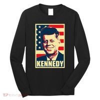 John F Kennedy American Propaganda Poster Long Sleeve Shirt thumb 0