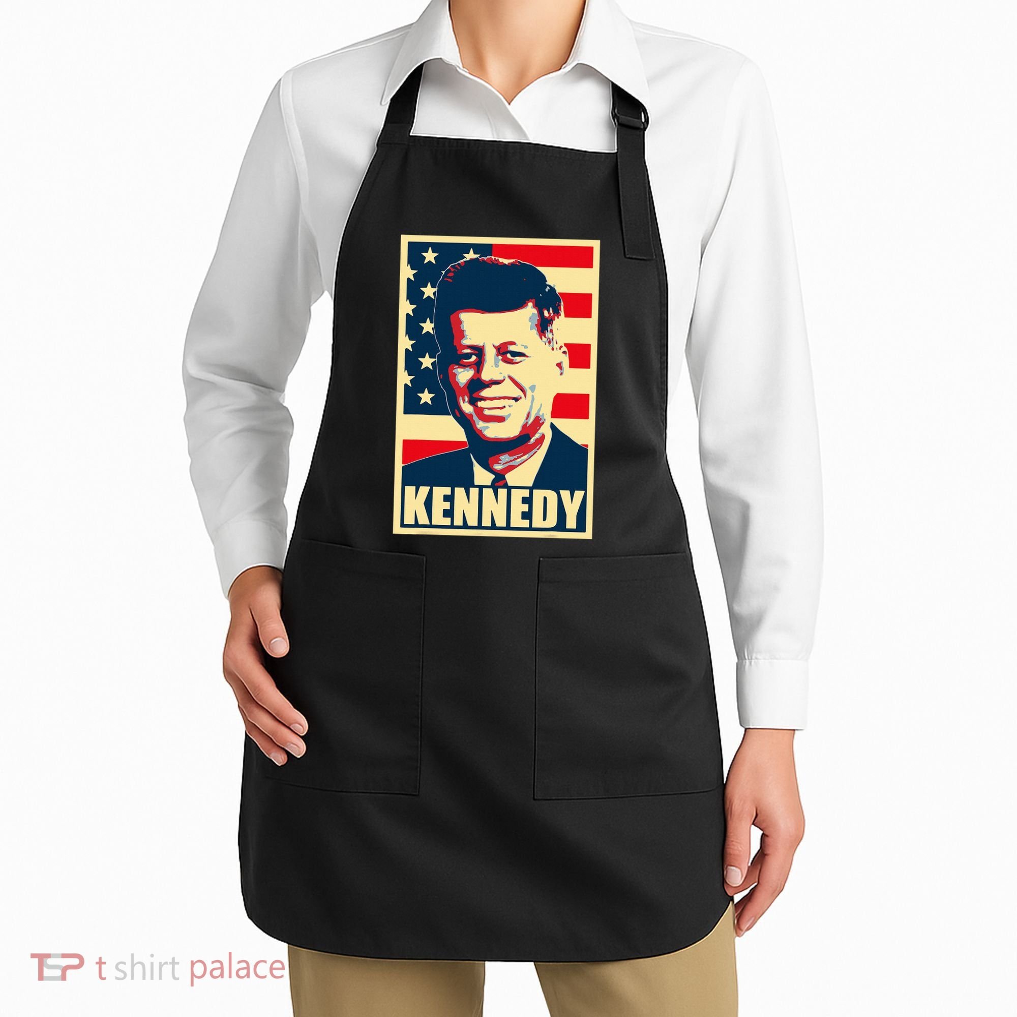 John F Kennedy American Propaganda Poster Apron